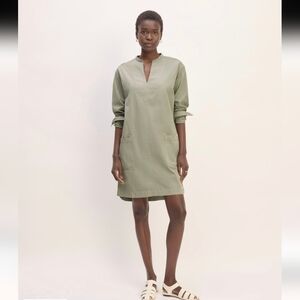 Everlane - The Long-Sleeve Utility Mini Dress;